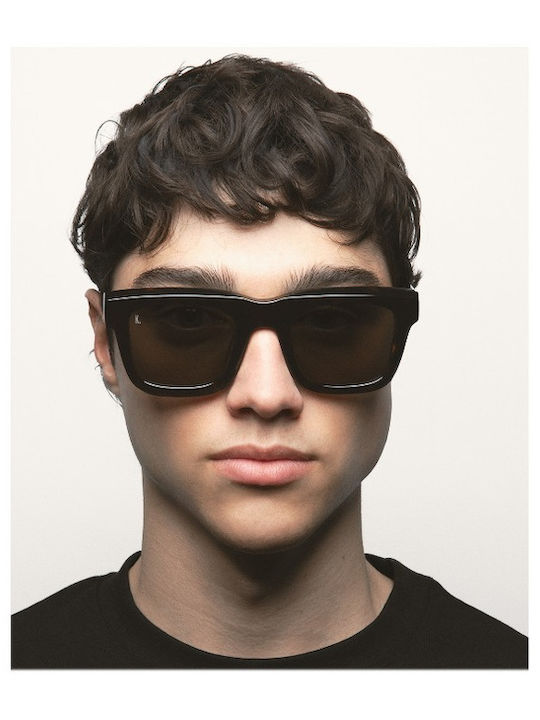 Kaleos Unisex Sunglasses with Brown Tartaruga Plastic Frame and Brown Gradient Polarized Lens BINEA 2