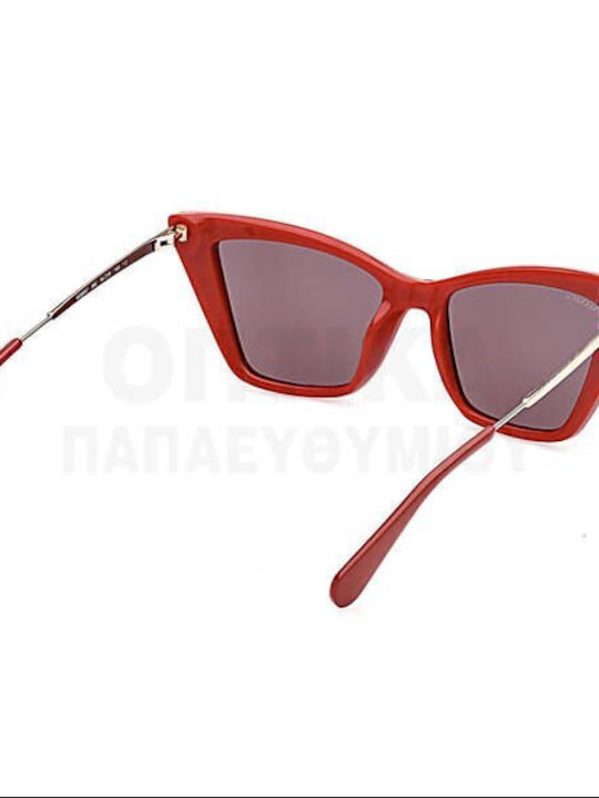 Max & Co Women's Sunglasses with Black Frame and Red Lenses MO0057 66E
