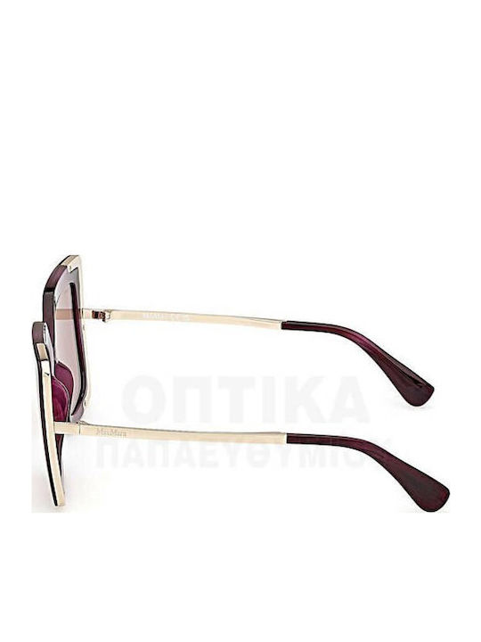 Max Mara Women's Sunglasses with Burgundy Frame MM 0051 83W