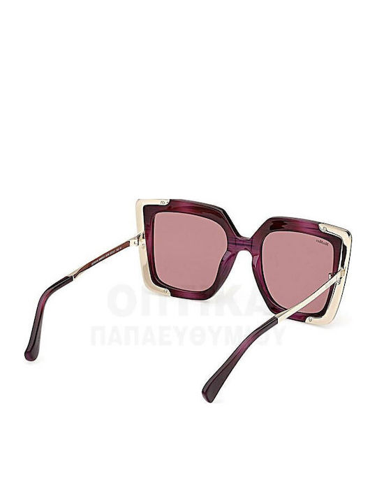 Max Mara Women's Sunglasses with Burgundy Frame MM 0051 83W