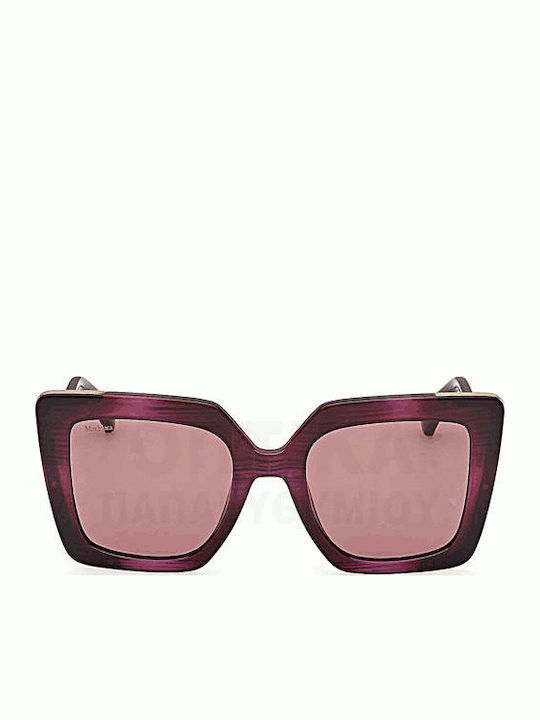 Max Mara Women's Sunglasses with Burgundy Frame MM 0051 83W
