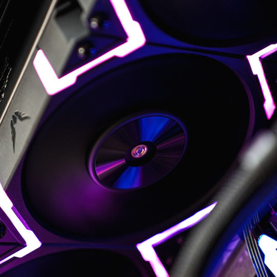 Valkyrie V12F Case Fan 120mm (1850rpm / 75cfm) με ARGB Φωτισμό και Σύνδεση 4-Pin PWM Λευκό