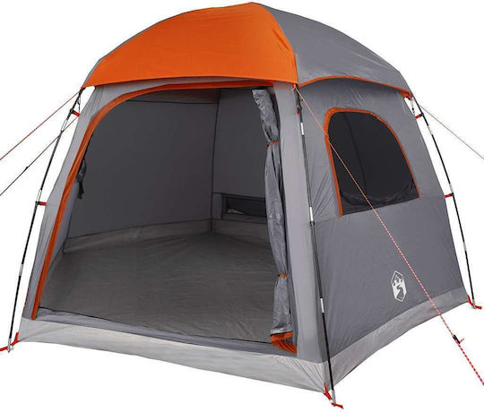 vidaXL Campingzelt Grau für 6 Personen 388x350x230cm