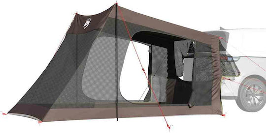 vidaXL Camping Tent Brown for 2 People
