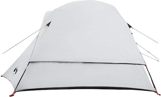 vidaXL Campingzelt Weiß mit Doppeltuch für 6 Personen 317x346x195cm