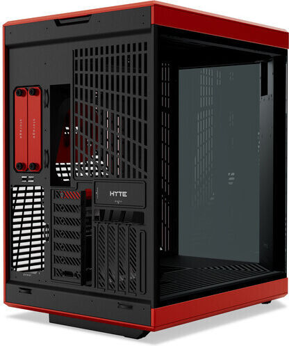 HYTE Y70 Touch Infinite Gaming Midi Tower Computer Case with Side Window Black Cherry