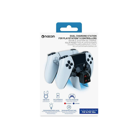 Nacon Controller-Ladestation 2 Controller PS5 Weiß