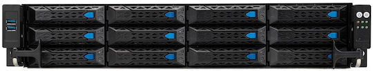Asus Rack 1U RS300-E12-RS4/350W Intel C262 LGA1700 95W 4xDDR5 4400 4000 3600 4x3,5"/2,5" 4*SATA SAS NVMe 2x Intel I210AT 1x Управляващ порт 1+1 450W 80 Plus Platinum