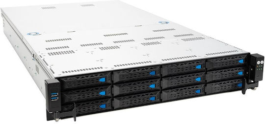 Asus Rack 1U RS300-E12-RS4/350W Intel C262 LGA1700 95W 4xDDR5 4400 4000 3600 4x3,5"/2,5" 4*SATA SAS NVMe 2x Intel I210AT 1x Управляващ порт 1+1 450W 80 Plus Platinum