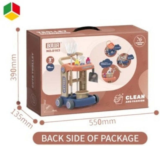 Cleaning Cart Playset 35pcs 55×13.5x39cm - 0099681