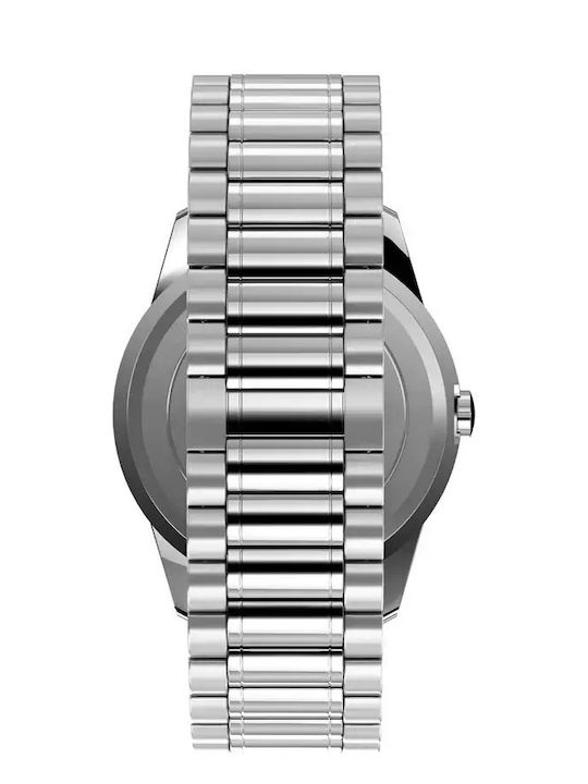 Timex Street Sport Herrenuhr Batterie mit Silber Metallarmband