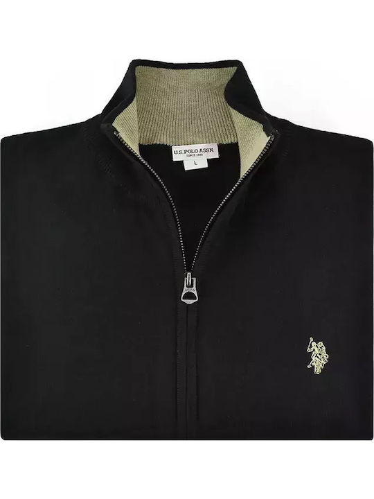 Herren Strickjacke BLACK