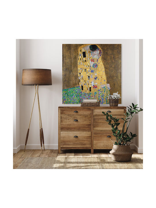 Canvas Painting Gustav Klimt Kiss Knv2558 95cm X 95cm