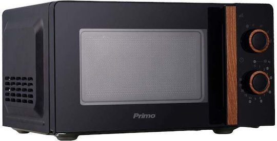 Primo PRMW-40463 Microwave Oven 20lt Black/Wooden