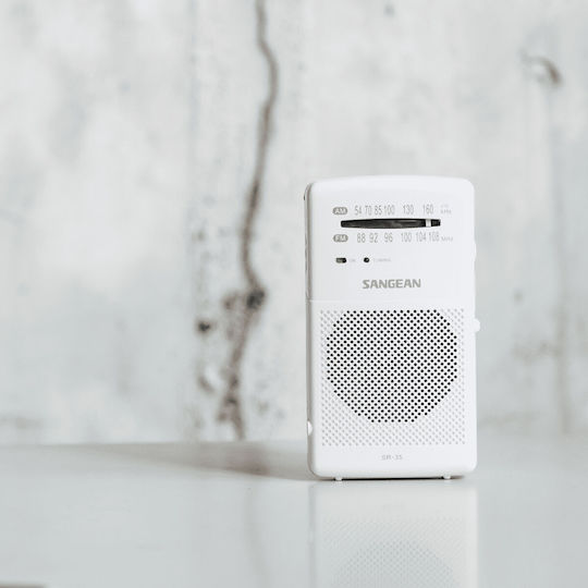 Sangean SR-35 Cu baterie Alb