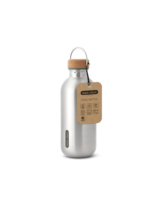 Black+Blum Bam Bottiglia Grătare comerciale Metalic con tappo in sughero Argintiu 600ml