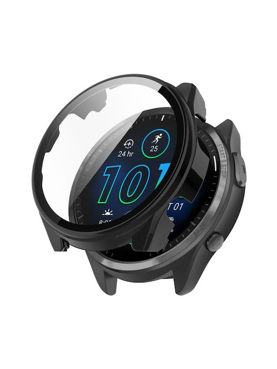 Garmin Forerunner 965 PC + Eingebaute Schutzhülle für Uhr Elfenbein