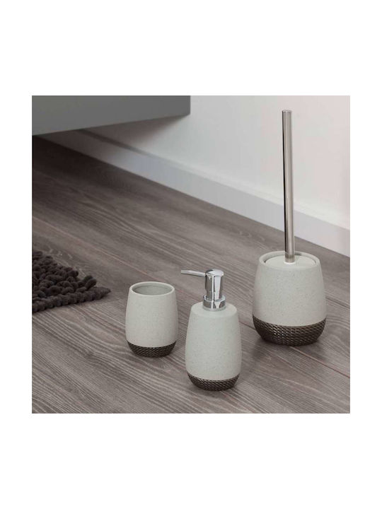 Sealskin Braid Dispenser από Πορσελάνη Γκρι 400ml