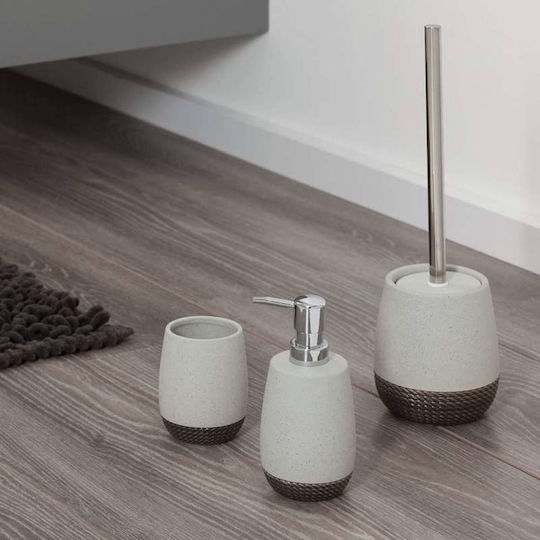 Sealskin Braid Dispenser από Πορσελάνη Γκρι 400ml