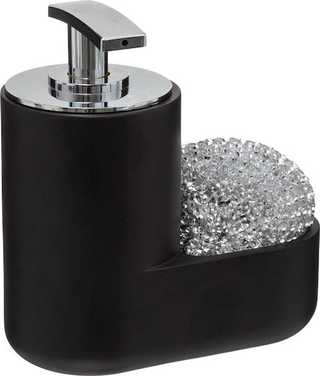 Marva F-V Dispenser Κουζίνας Πλαστικό με Θήκη για Σφουγγάρι Μαύρο 300ml Marva F-V Dispenser Κουζίνας Πλαστικό με Θήκη για Σφουγγάρι Μαύρο 300ml