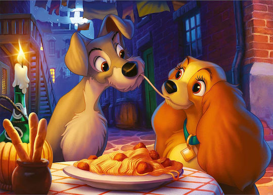 Lady And The Tramp Puzzle 2D 1000 Bucăți