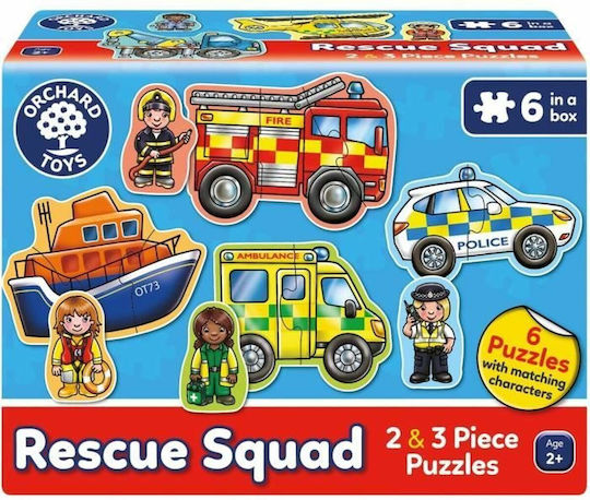 Kinderpuzzle Rescue für 2+ Jahre 3pcs Orchard