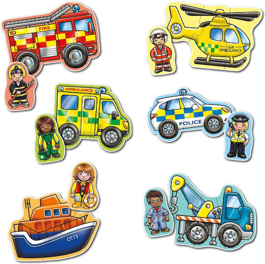 Kinderpuzzle Rescue für 2+ Jahre 3pcs Orchard