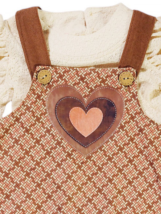 Miss❤E Children's Dress Brown