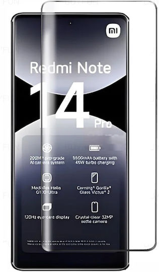 3D 0.3mm Full Glue Full Face Tempered Glass Μαύρο (Xiaomi 14 ProRealme 14 Pro)
