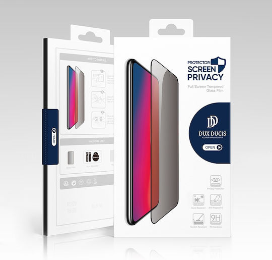 Dux Ducis Privacy Tempered Glass Μαύρο (Samsung Galaxy S25 Ultra, Dux Ducis)