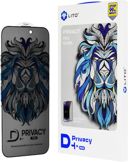 Lito Privacy Tempered Glass Black Mobile Screen Protectors iPhone 17e / 16e / 14 / 13 / 13 Pro Xiaomi 13 Pro