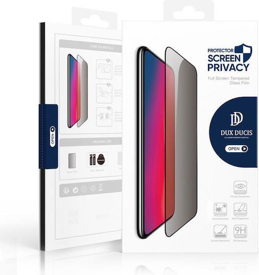 Dux Ducis Privatsphäre Gehärtetes Glas Schwarz (iPhone 15 Plus / 16 Plus)
