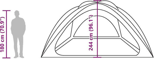 vidaXL Green Sunshade for 4 People