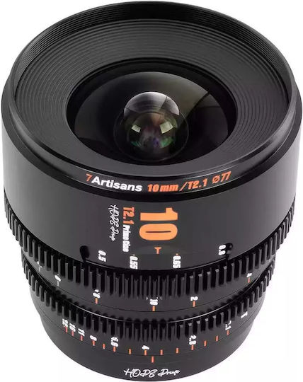 7artisans Crop Φωτογραφικός Φακός Photoelectric 10mm T2.1 Hope S35 Cine Σταθερός για Canon RF Mount Μαύρος