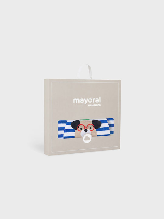 Mayoral Baby Hooded Poncho Bathrobe Blue