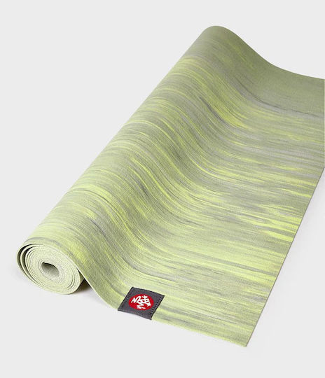 Manduka Eko Superlite Travel Yoga Mat Στρώμα Γυμναστικής Pilates Πράσινο Limelight Marbled (180x61x0.15cm)