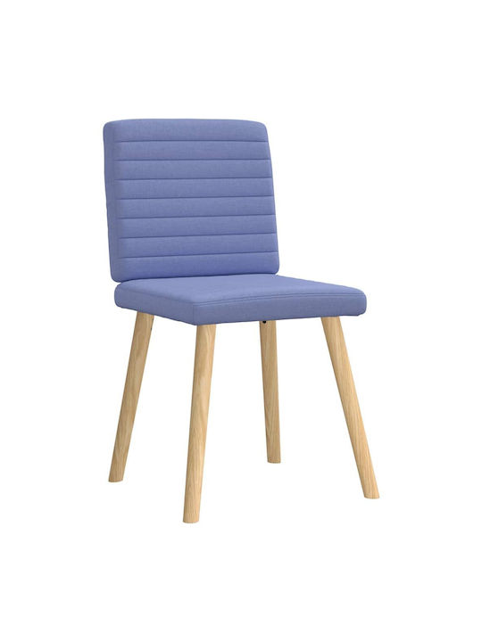 Dining Room Fabric Chair Denim Blue 45x54x86cm 2pcs