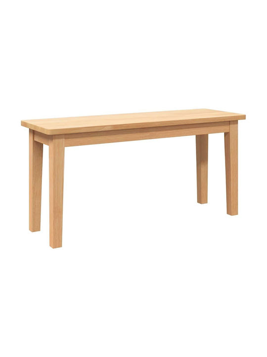 Dining Room Bench with Wooden Surface Coffee 90x30x45cm