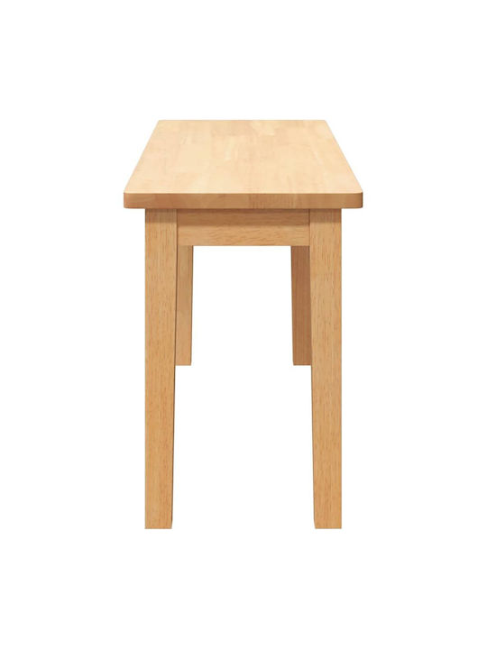 Dining Room Bench with Wooden Surface Coffee 90x30x45cm