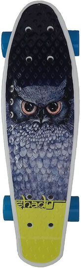 Action One Skateboard Complet Penny Board Blue Owl 56 X 15 Cm Multicolor