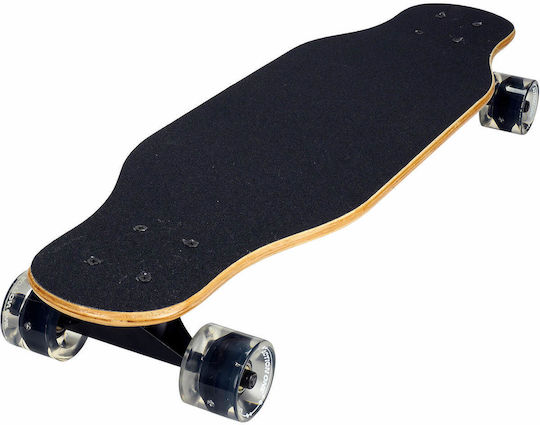 Action One Longboard Complet Silver Death 80 X 20 Cm Negru