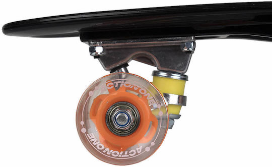 Action One Complete Penny Board Warp 56 X 15 Cm Led Wheels