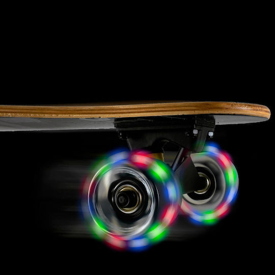 Action One Longboard Complet Silver Death 80 X 20 Cm Negru