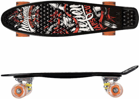 Action One Complete Penny Board Warp 56 X 15 Cm Led Wheels