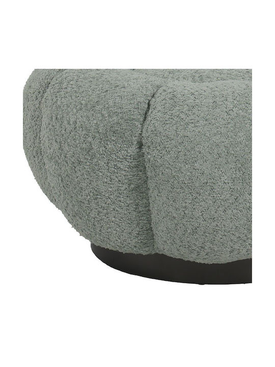 Stool For Living Room Upholstered with Fabric Nester Pistachio Shade 60x60x31cm