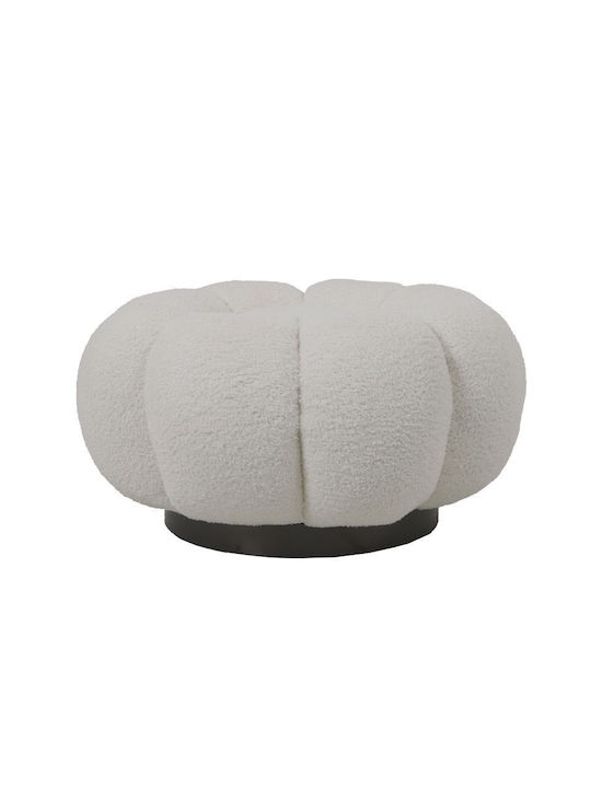 Табуретка Дневна стая Текстил Nester White Shade 60x60x31бр