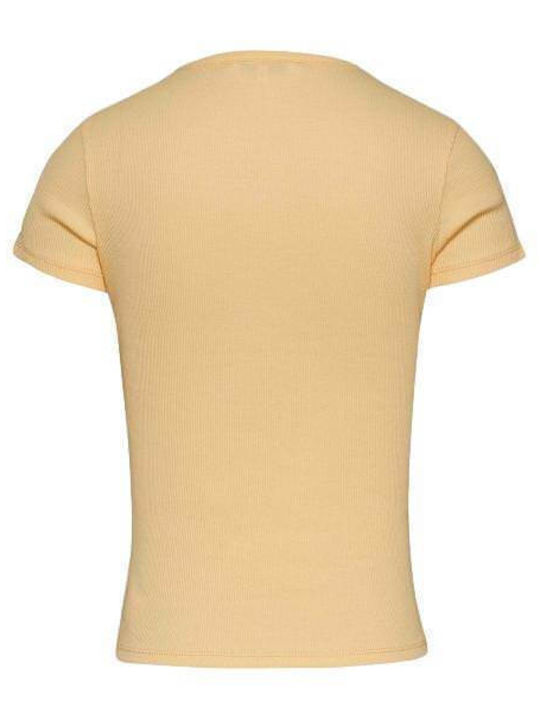 Tommy Hilfiger T-Shirt Κίτρινο DW0DW19502-ZGA