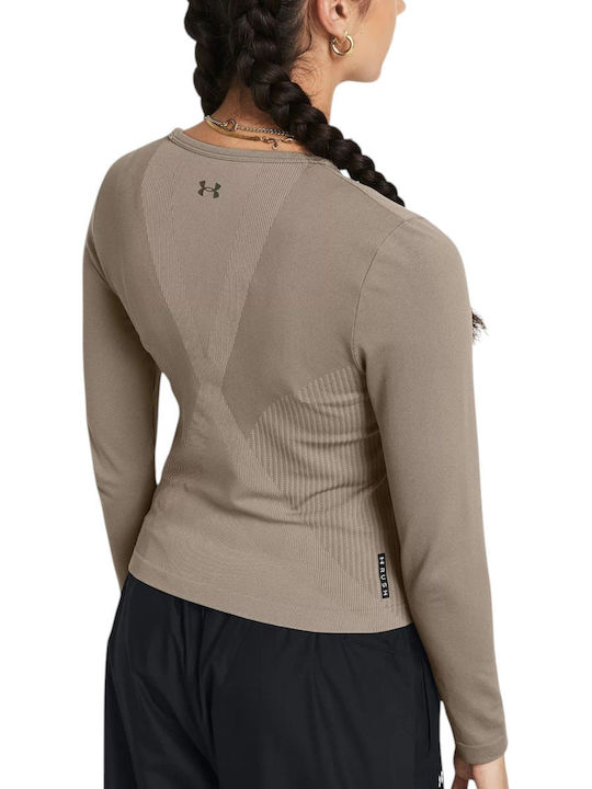 Under Armour Rush Seamless Blouse Beige 1383649-200