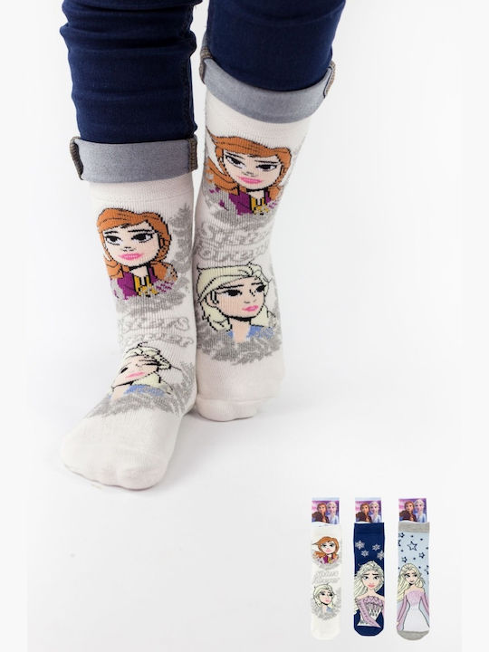 Disney Kids' Socks Non-Slip Blue 3 Pairs