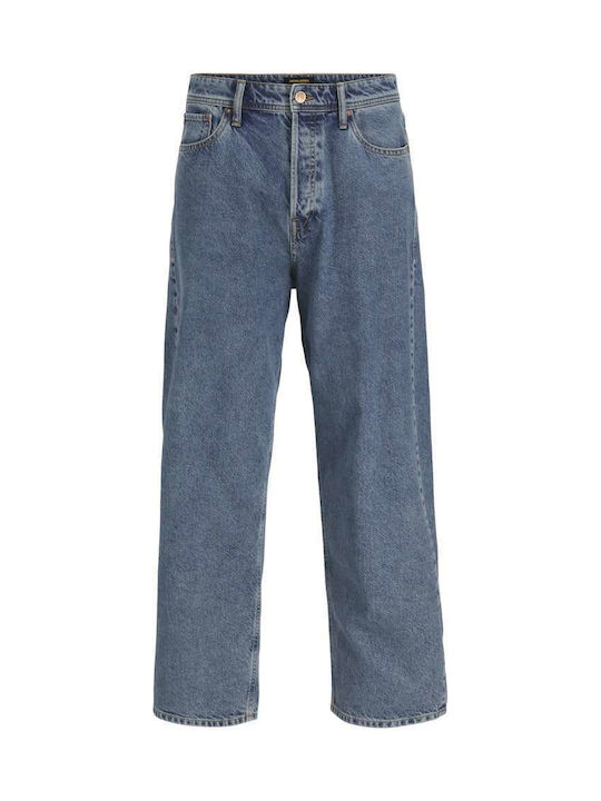 Ανδρικό Παντελόνι Τζιν με Loose Baggy Εφαρμογή Μπλε